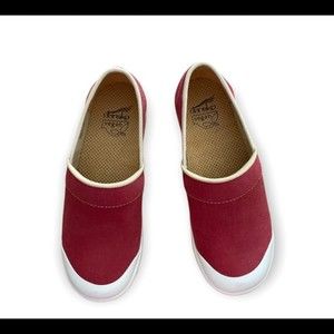 DANSKO Vegan Red Canvas Clogs Shoes Women's Size 38/ 7.5/8